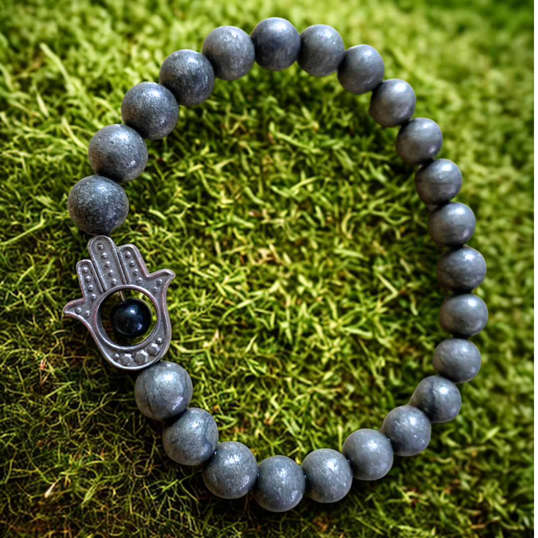 Raw Pyrite Beads Bracelet for Wealth & Protection