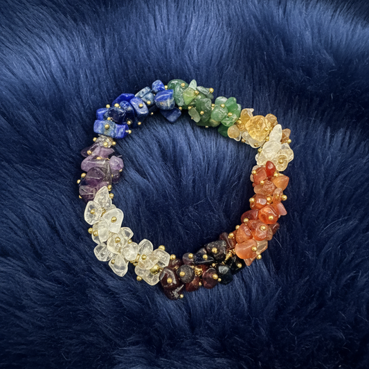 Seven Chakra Chips Bracelet